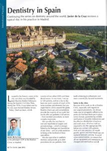 ENTREVISTA AL DR. DE LA CRUZ EN THE DENTIST UK paginas