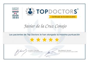 diploma Top Doctors Dr. Javier de la Cruz BORDONCLINIC